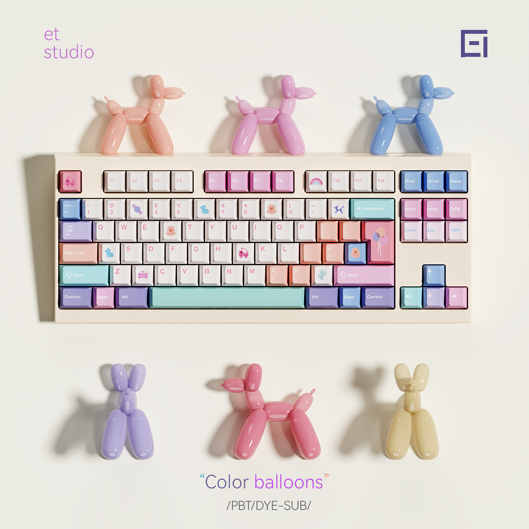 Chosfox & ET Balloon Party Keycap Set
