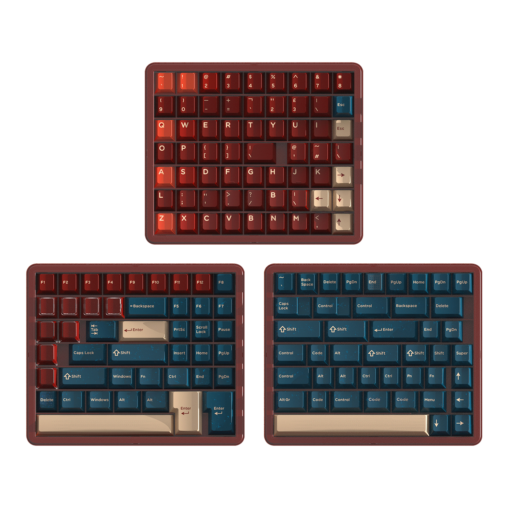 Hifi Fox Studio x Domikey | Red Bean Keycaps-Chosfox