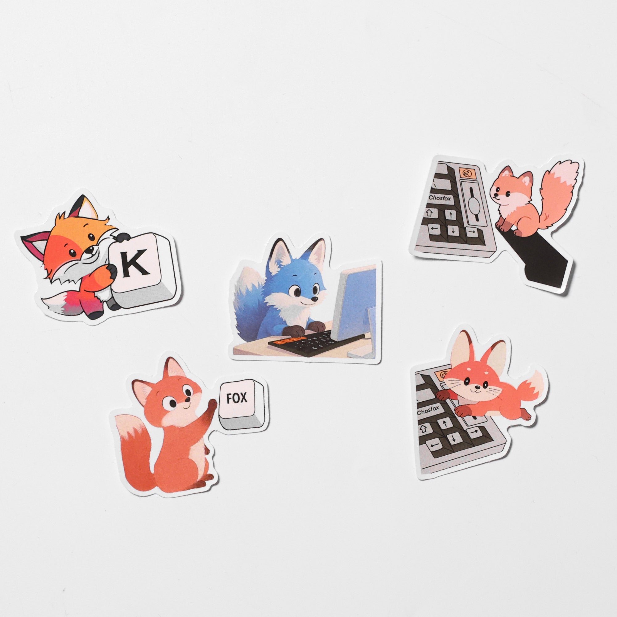 Chosfox Exclusive Stickers & Fridge Magnets Set