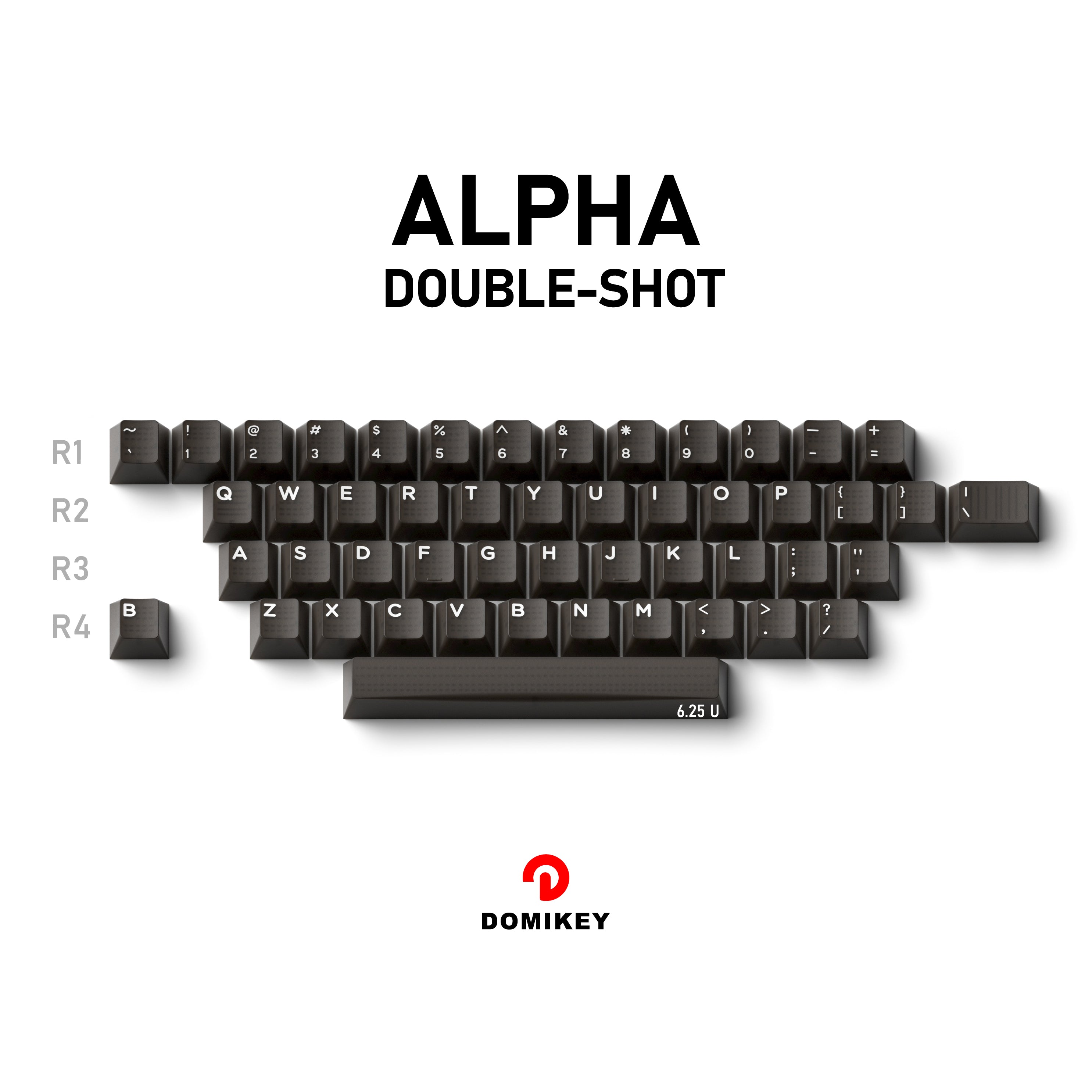 Domikey Obsidian WOB Cherry Keycaps-Chosfox