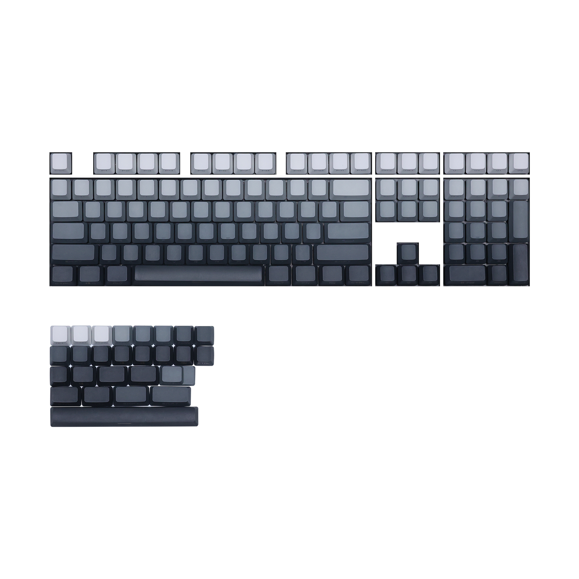 Chosfox OEM Profile Side Print Gradient Keycaps Set - 134 Keys-Chosfox