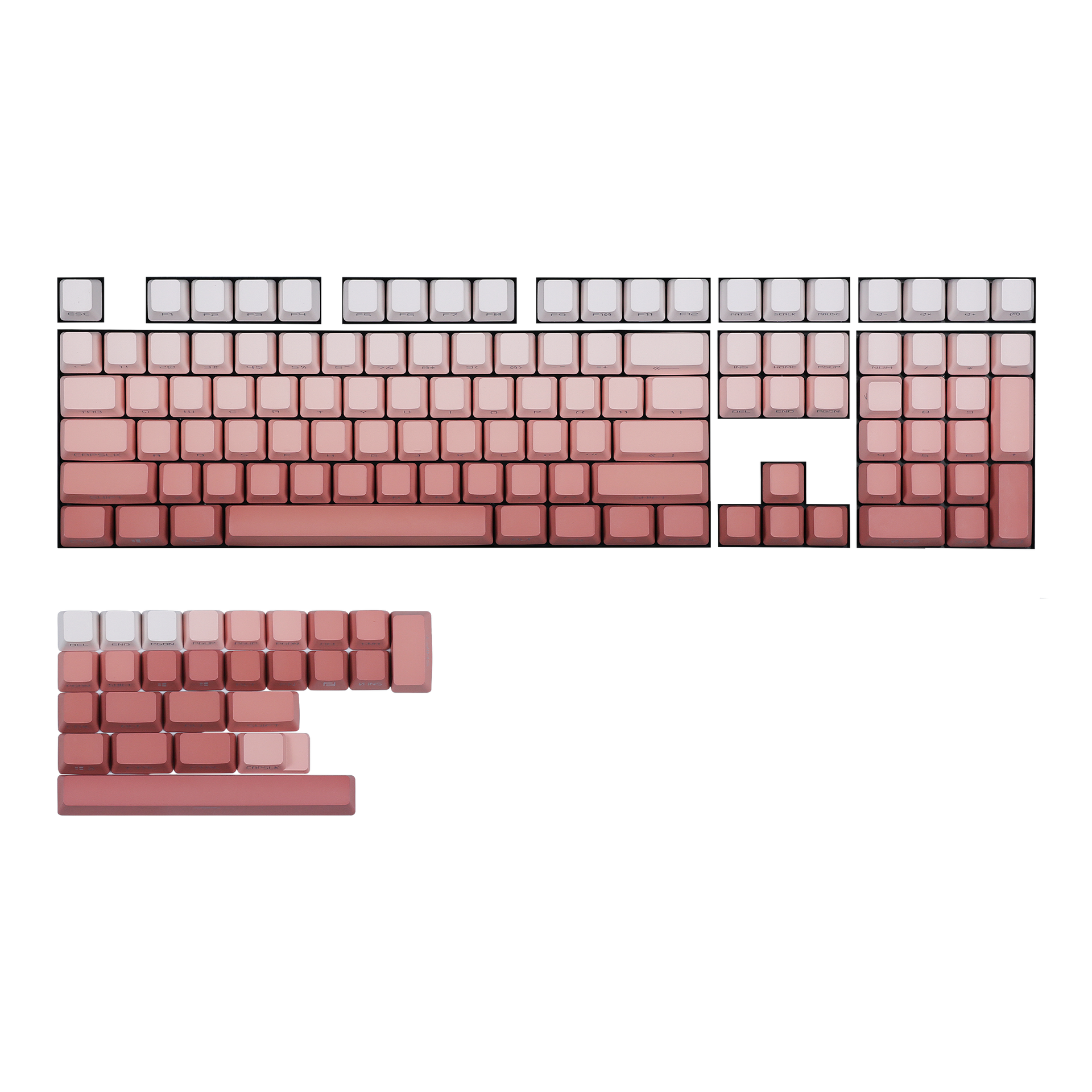 Chosfox OEM Profile Side Print Gradient Keycaps Set - 134 Keys-Chosfox