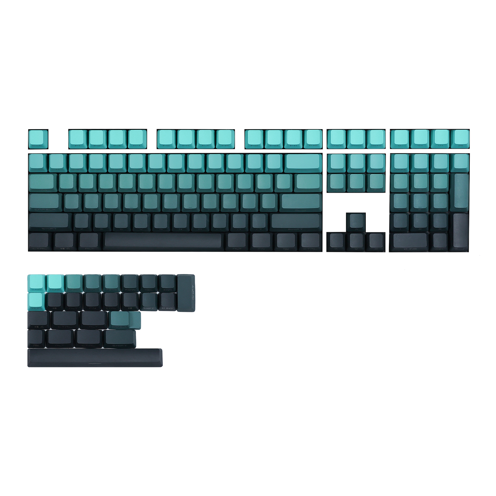 Chosfox OEM Profile Side Print Gradient Keycaps Set - 134 Keys-Chosfox
