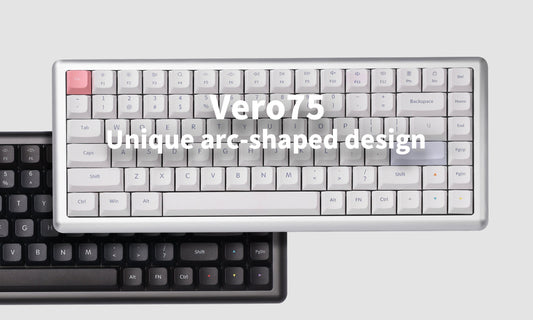 Vero75 Low-Profile Keyboard: Serene Aesthetics on Your Desktop