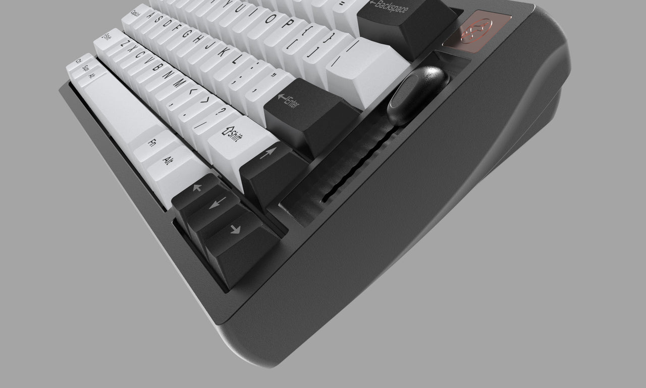 Chosfox Custom Keyboard Moon White