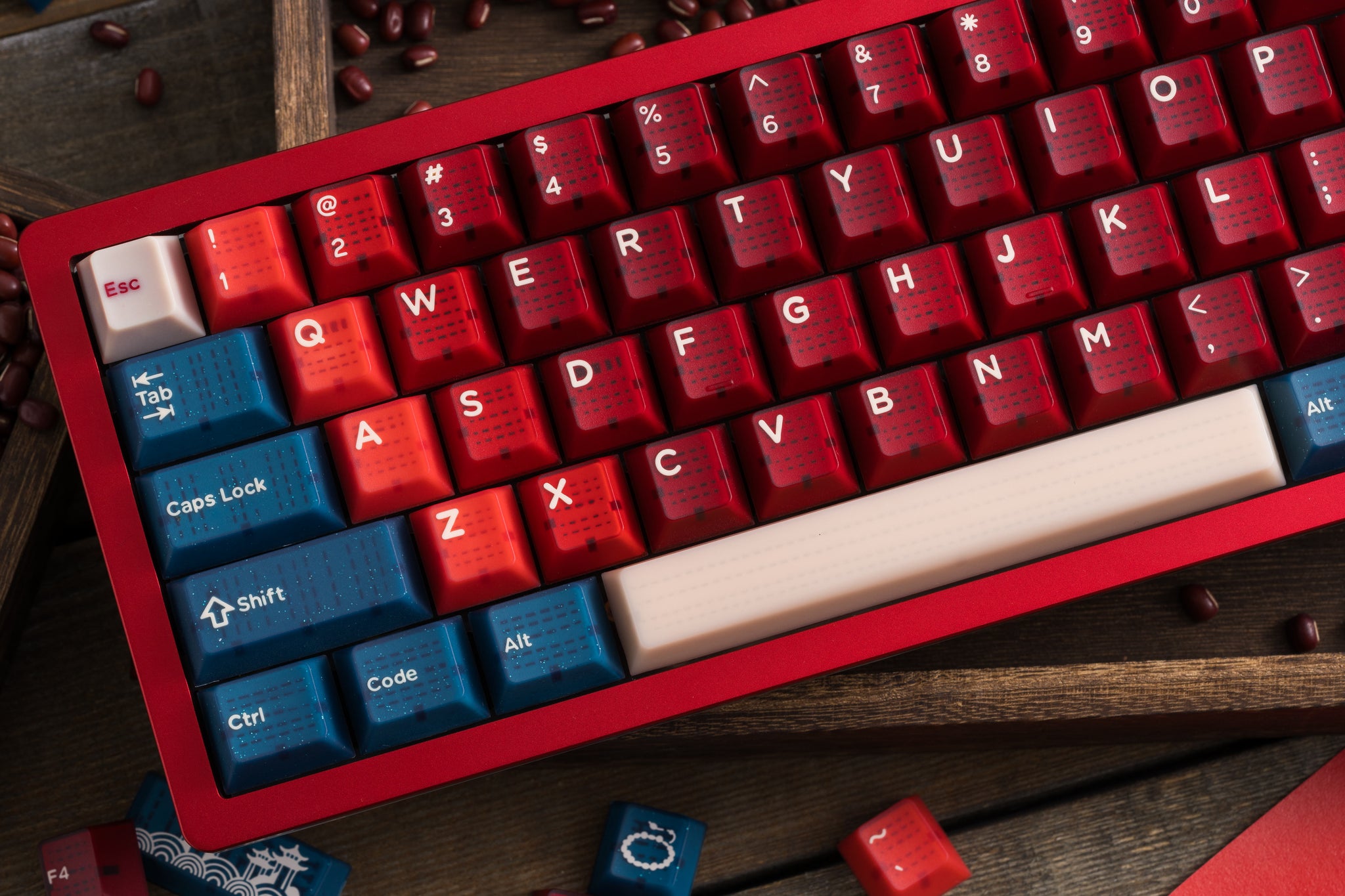 Hifi Fox Studio x Domikey | Red Bean Keycaps-Chosfox