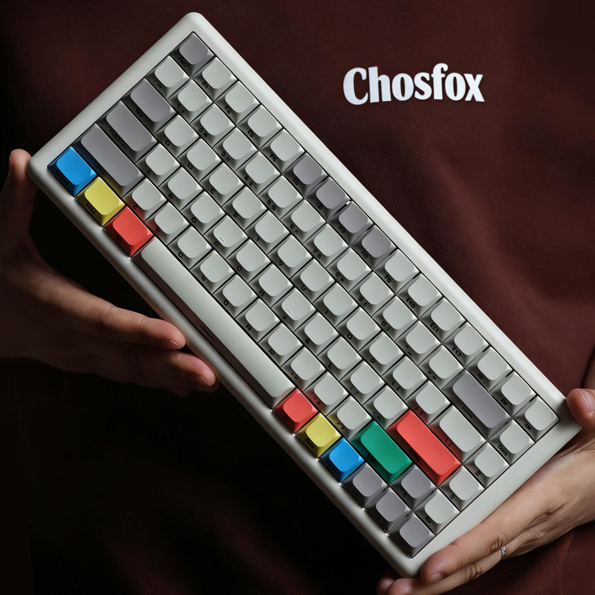 【未開封】 chosfox Vero75、FR4プレート付き Vero75 Low-Profile QMK/VIA Mechanical Keyboard – Chosfox