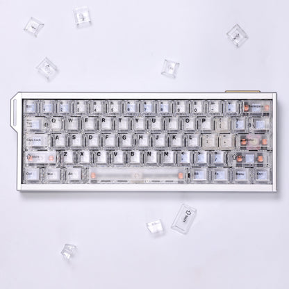 White Red Purple Transparent Frosted Cherry Height Keycaps-123keys