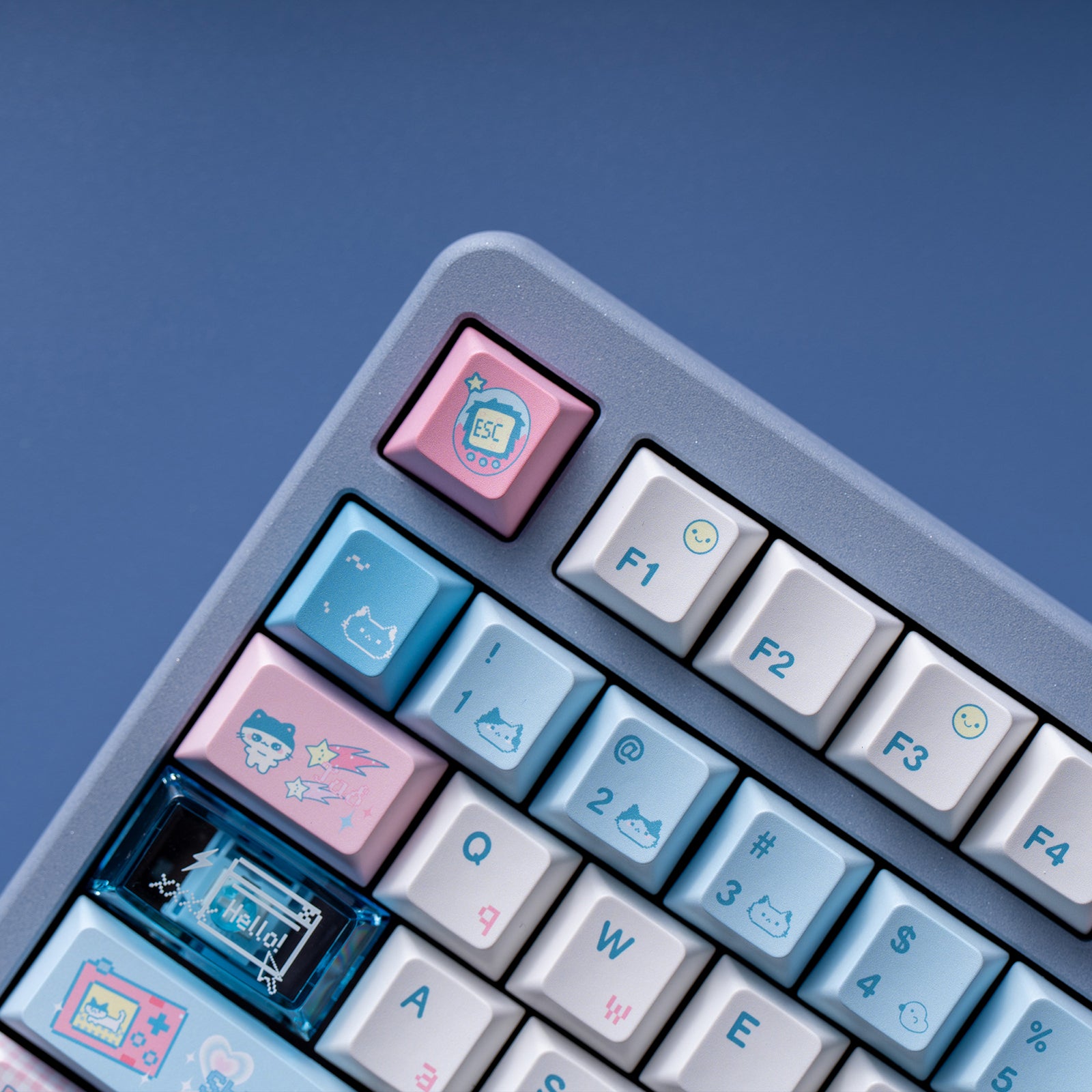 Chosfox & Soulcat Electro Meow Artisan Keycap Set