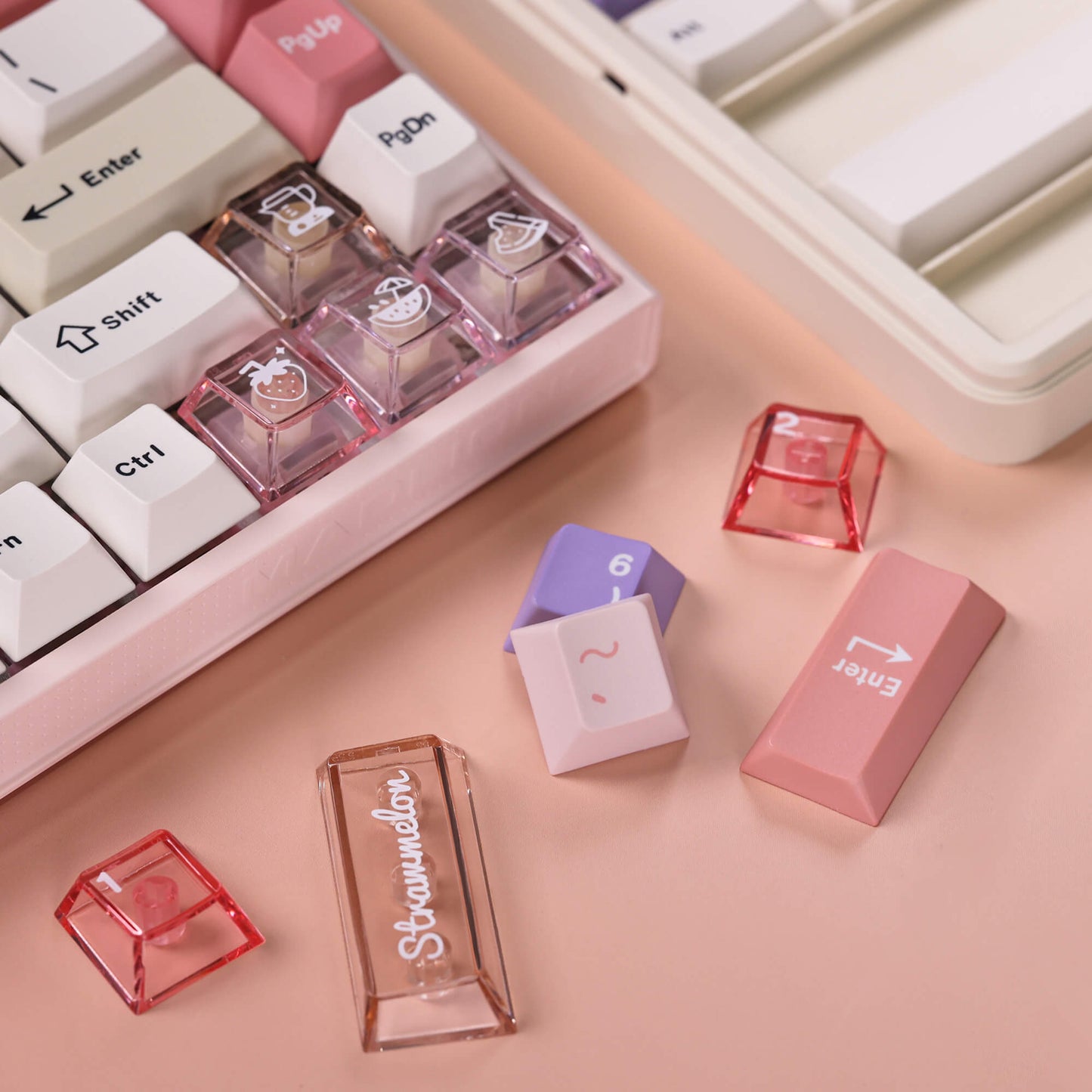 Chosfox & ET Creamy Strawmelon Keycap Set