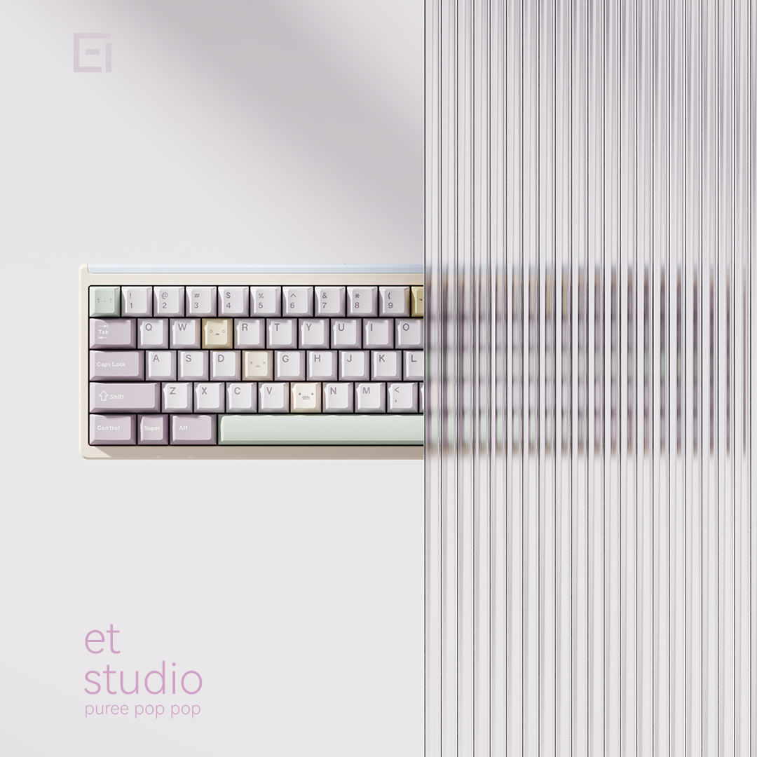 Chosfox & ET Taro Pistachio Paste Keycap Set