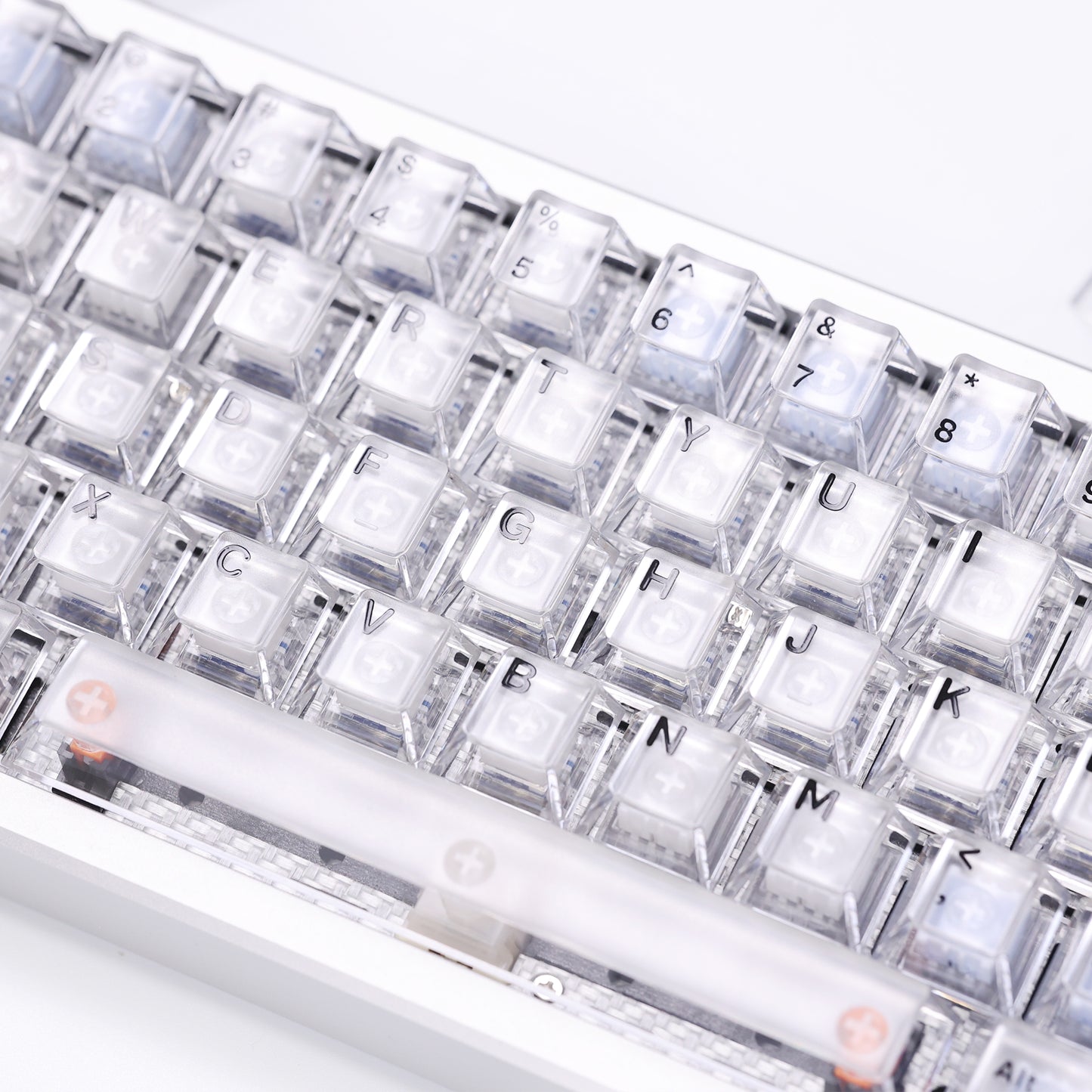 White Red Purple Transparent Frosted Cherry Height Keycaps-123keys