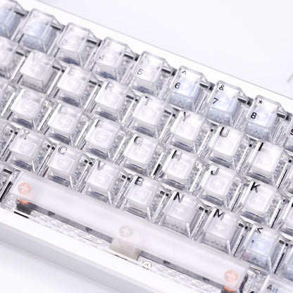 White Red Purple Transparent Frosted Cherry Height Keycaps-123keys