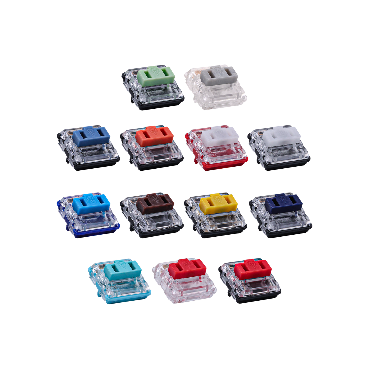 Kailh Low Profile Mechanical Keyboard Switches Tester Pack (13pcs)-Chosfox