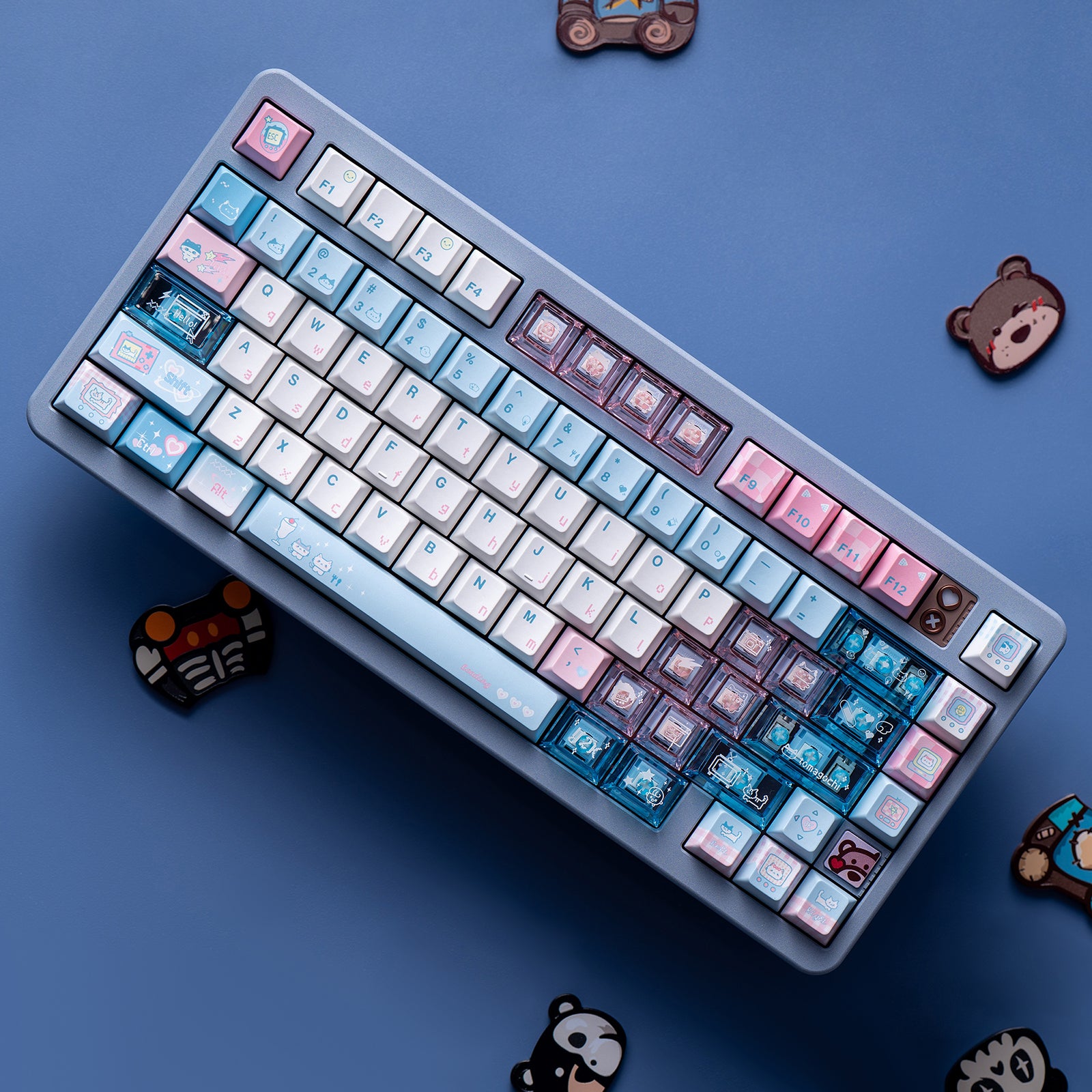 Chosfox & Soulcat Electro Meow Artisan Keycap Set – Chosfox