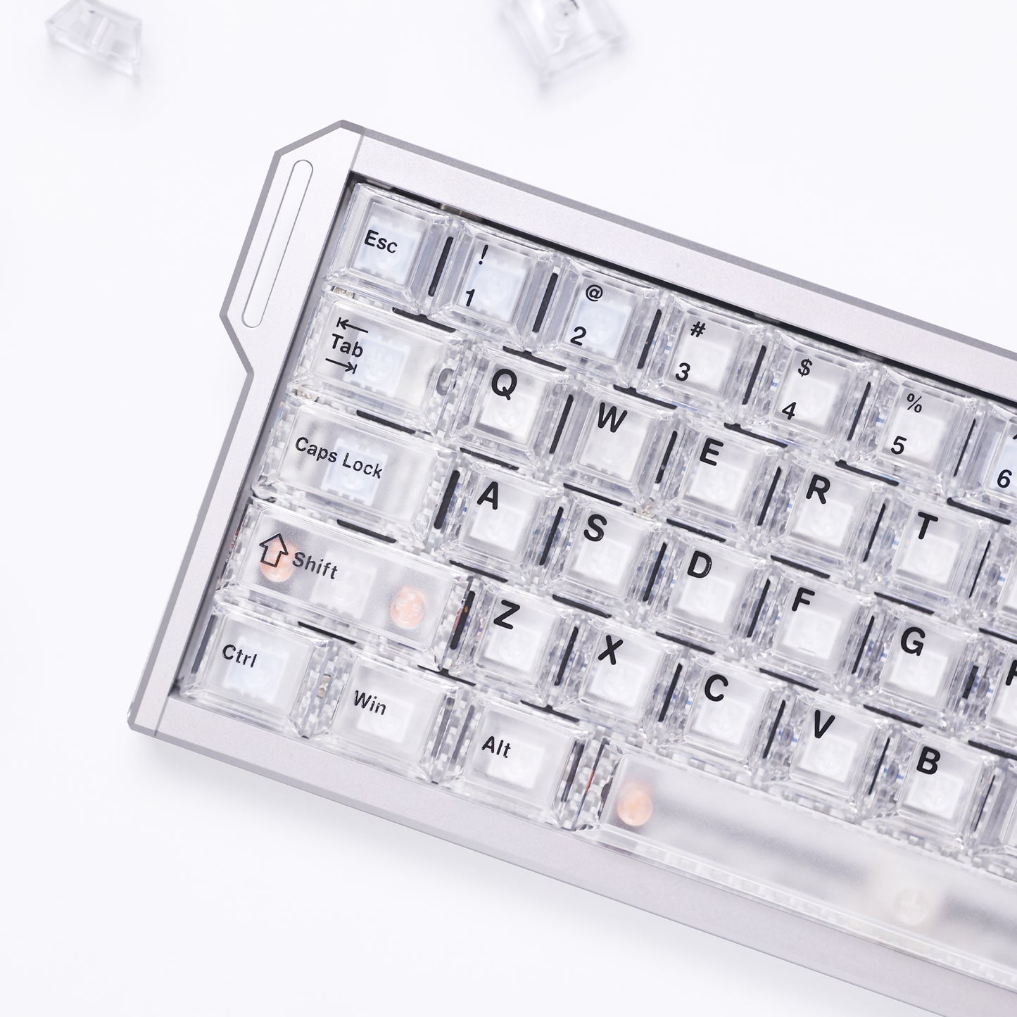 White Red Purple Transparent Frosted Cherry Height Keycaps-123keys