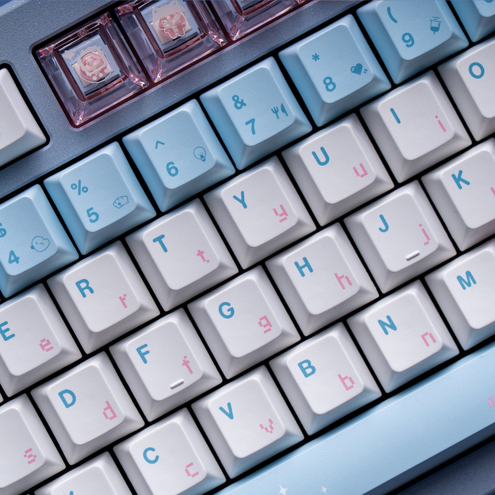 Chosfox & Soulcat Electro Meow Artisan Keycap Set - Thumbnail 5