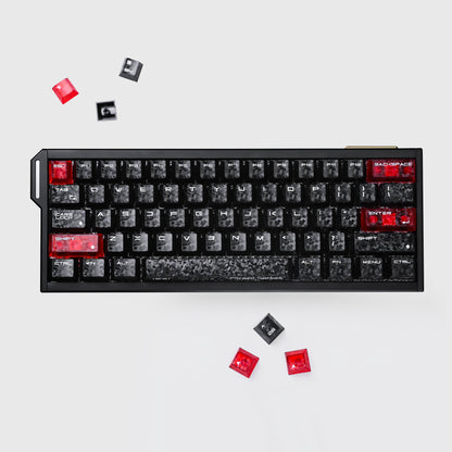 Forged Carbon Cherry Profile Keycap Set-123 Keys