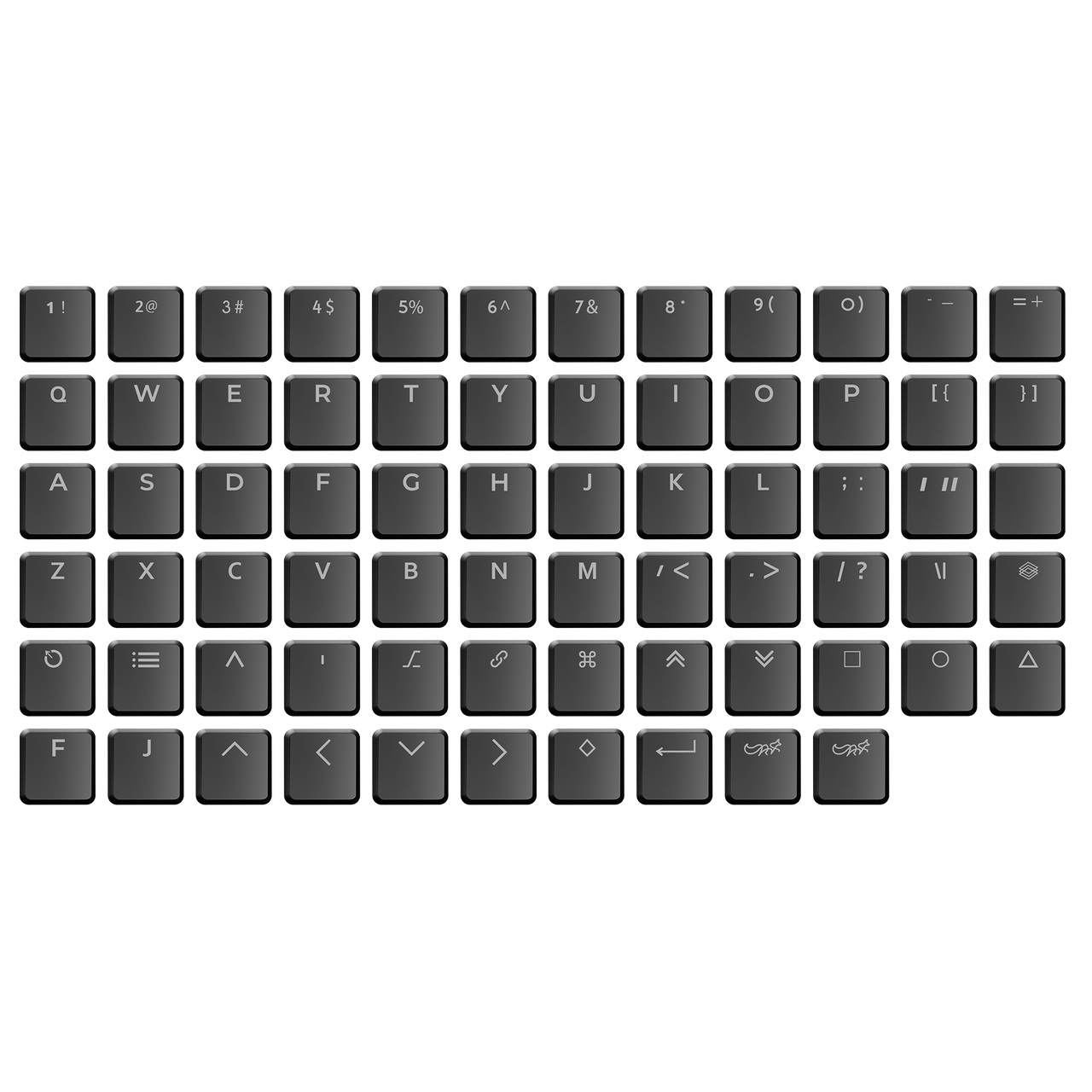 ChocFox CFX WoB Translucent Keycap Set