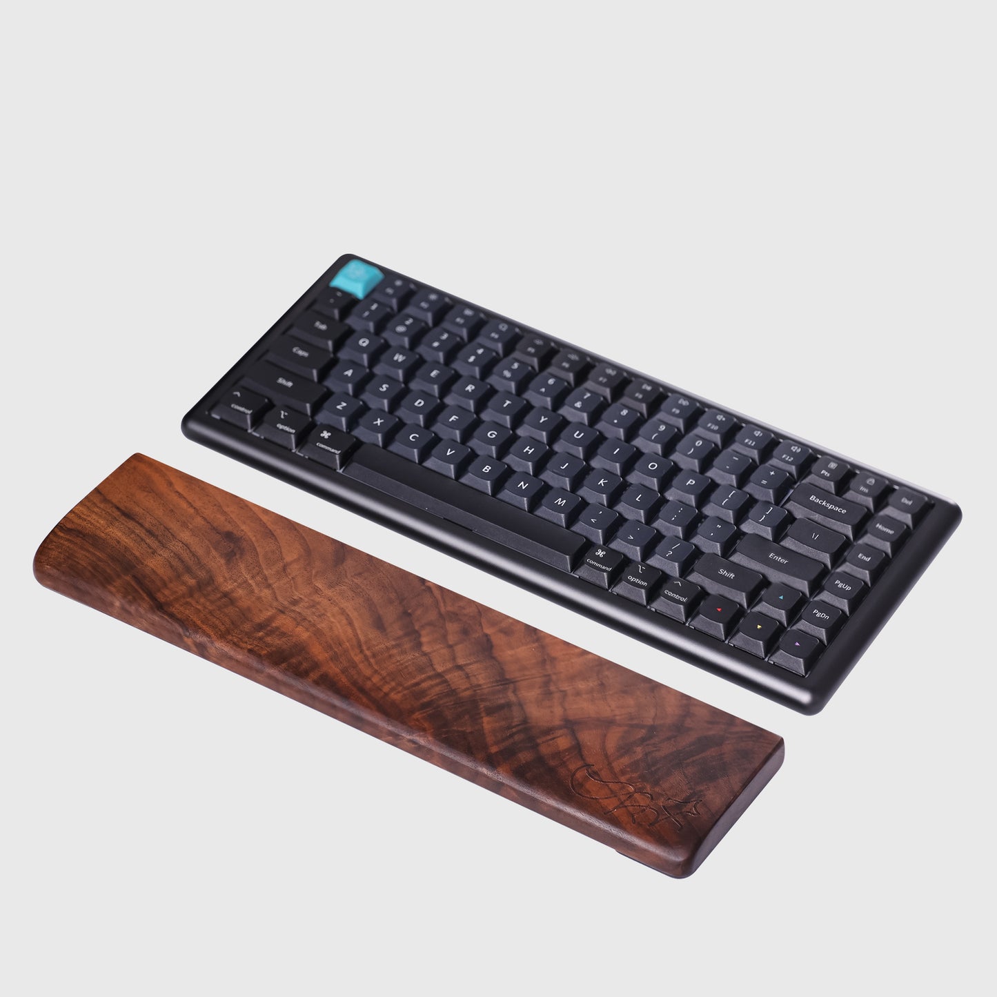Black Walnut Wood Palm Keyboard Wrist Rest（Presale）
