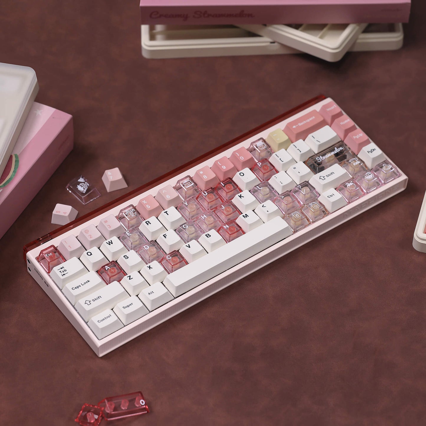 Chosfox & ET Creamy Strawmelon Keycap Set