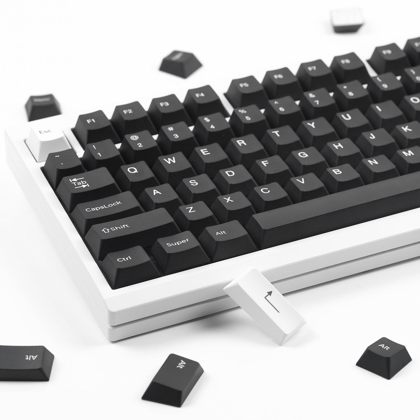 ChocFox Twilight Black  PBT Bow Keycap Set