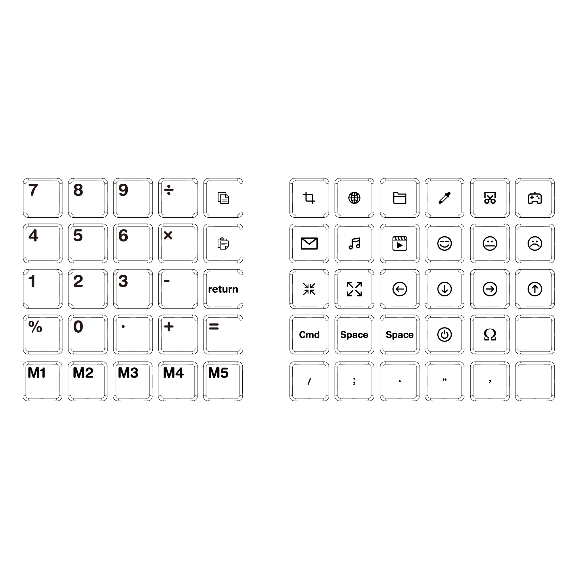 ChocFox CFX BoW Keycap Set-Chosfox