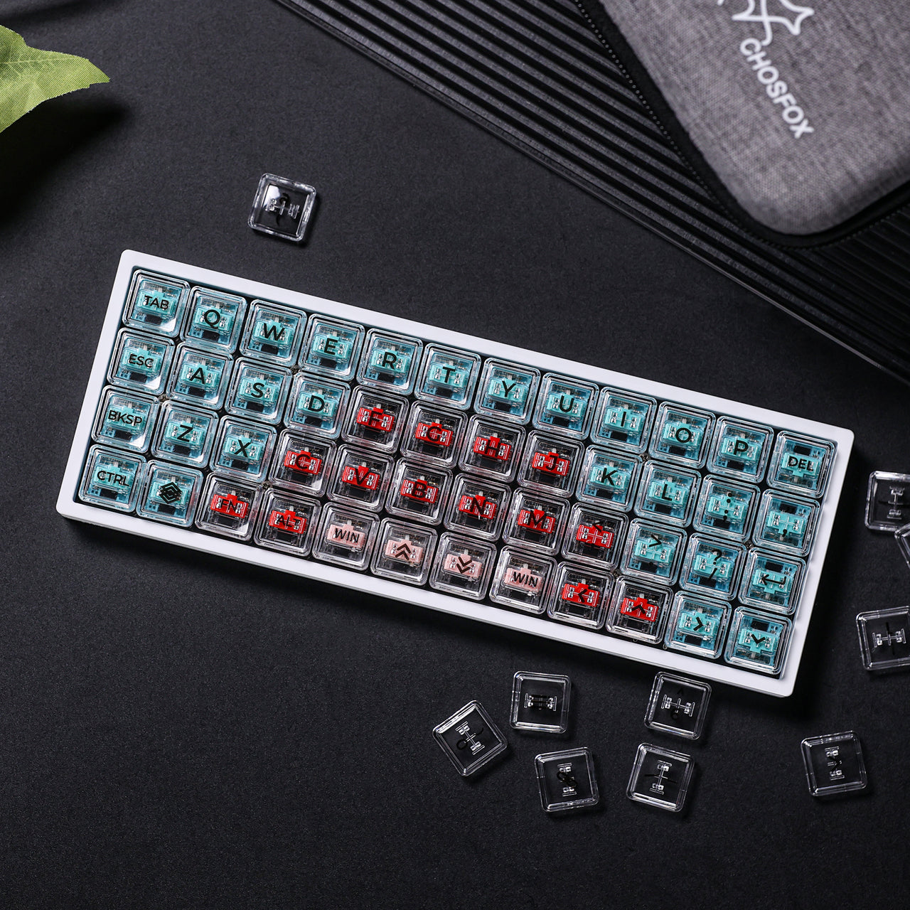 Chosfox CFX-Alpha Crystal Keycap Set