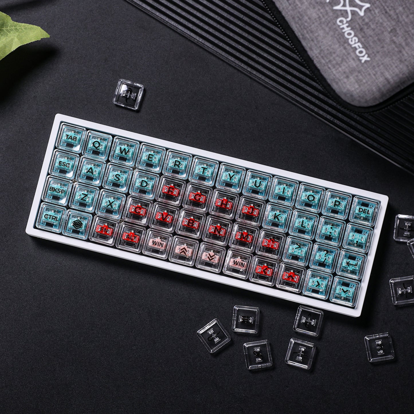Chosfox CFX-Alpha Crystal Choc V1 Keycap Set-70 Keys