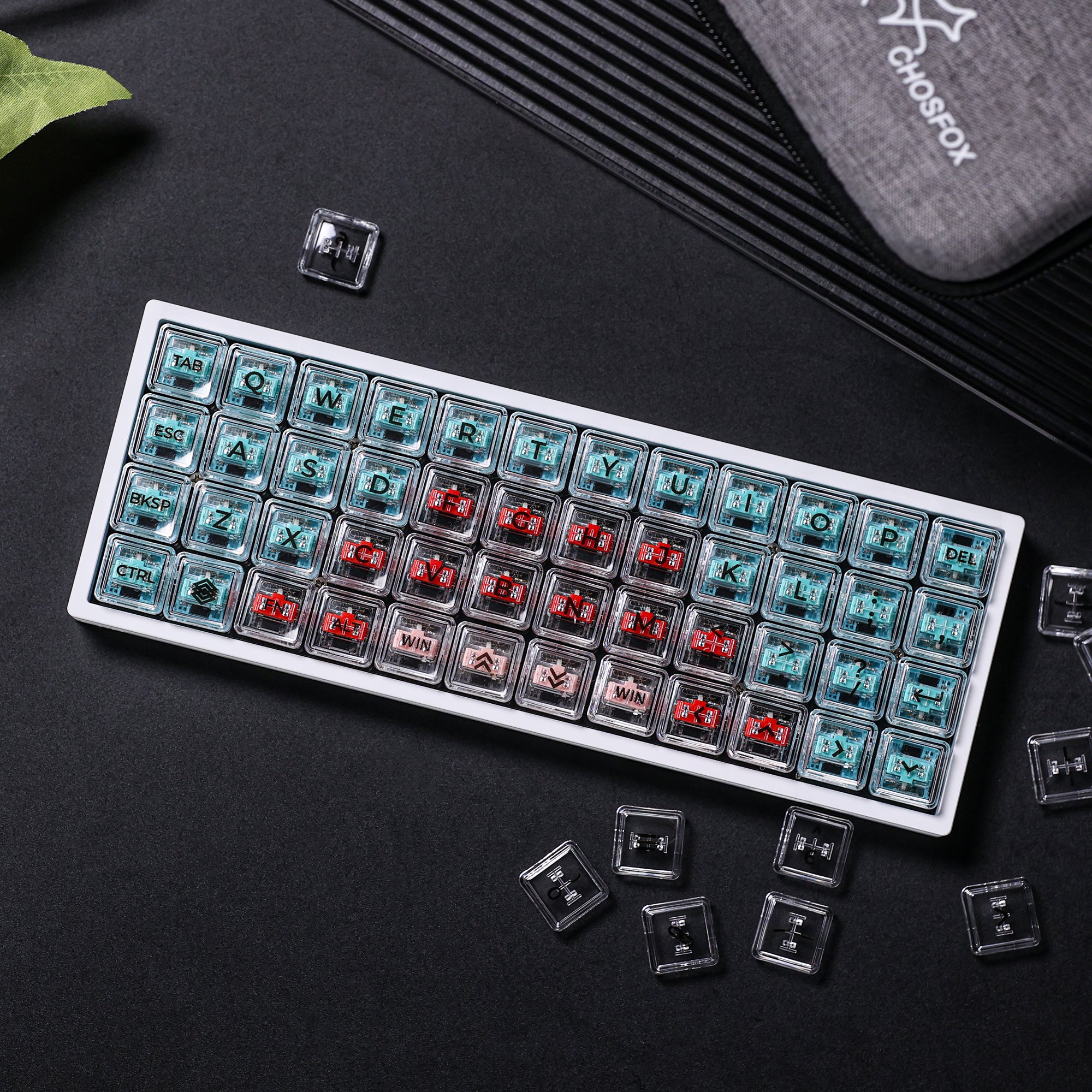 Chosfox CFX-Alpha Crystal Keycap Set