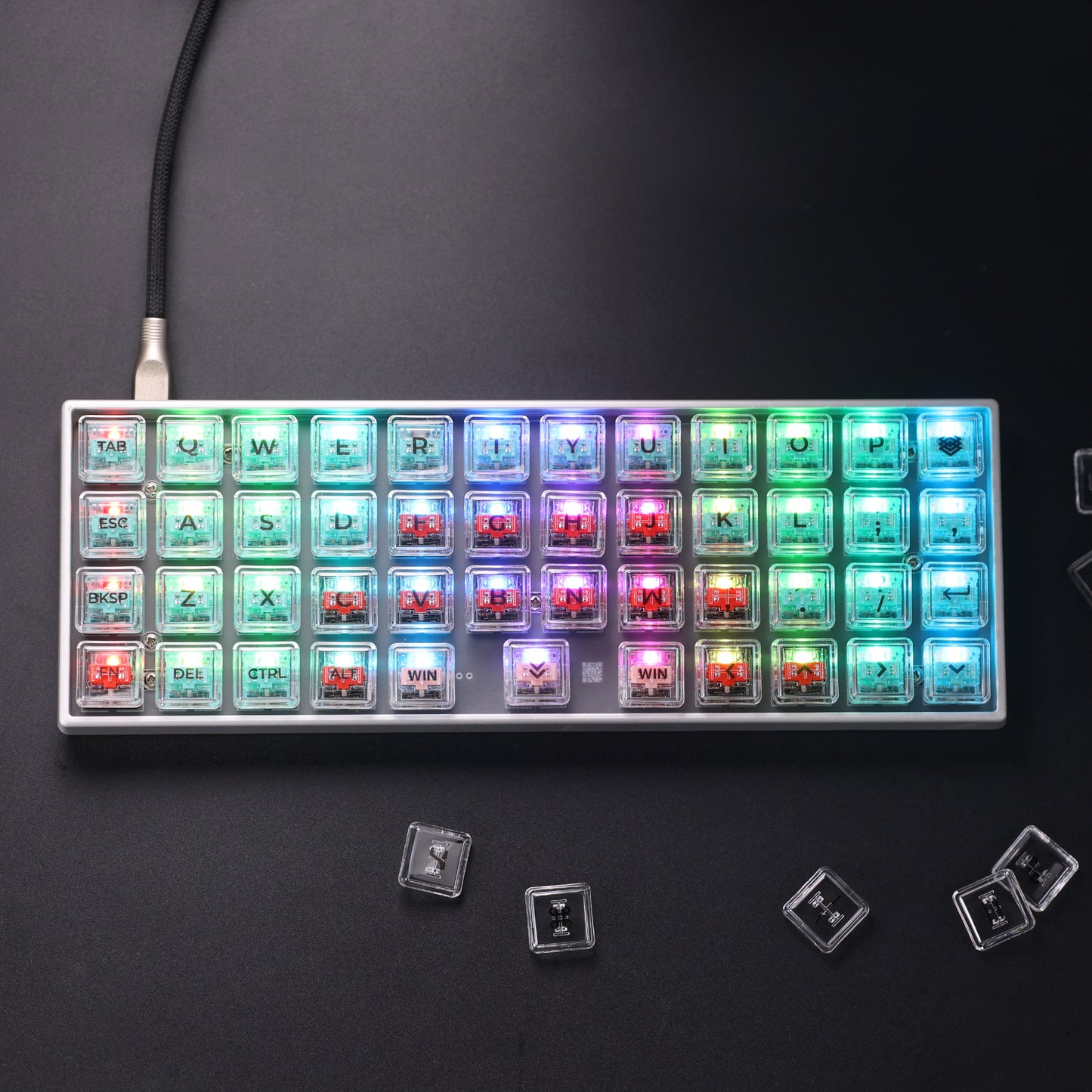 Chosfox CFX-Alpha Crystal Choc V1 Keycap Set-70 Keys
