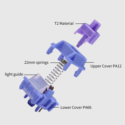 Chosfox&HMX Skytear Blue Linear Mechanical keyboard Switches