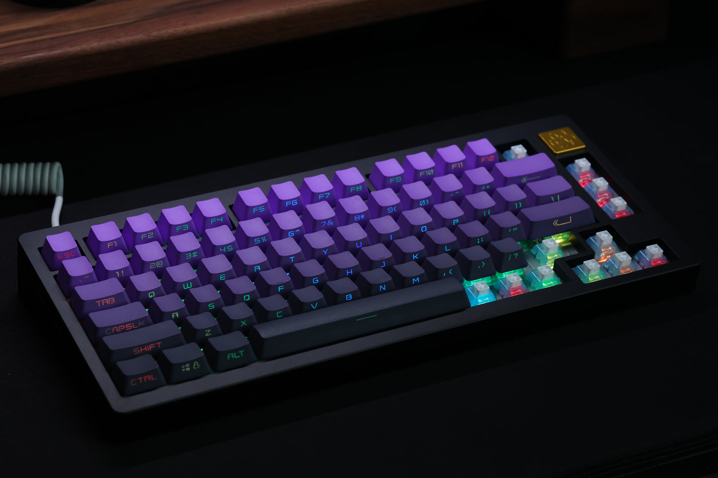 Chosfox OEM Profile Side Print Gradient Keycaps Set - 134 Keys