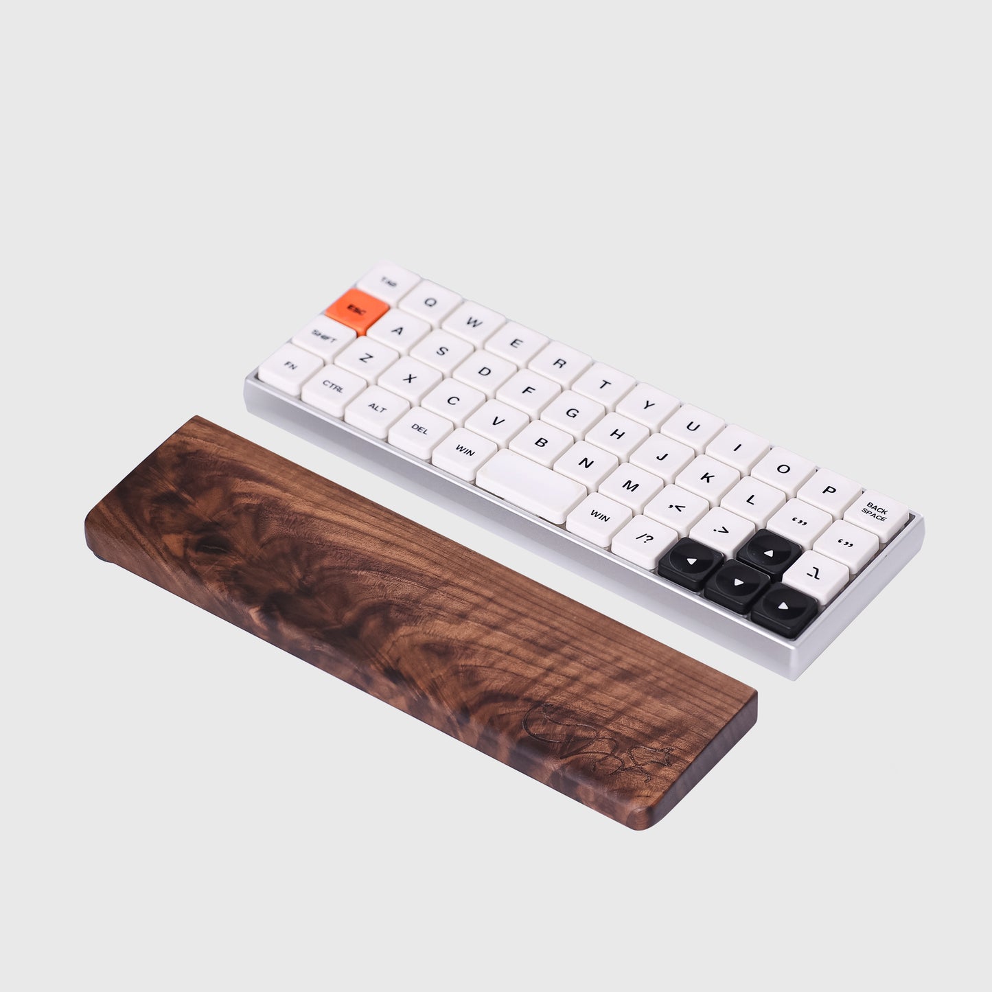 Black Walnut Wood Palm Keyboard Wrist Rest（Presale）