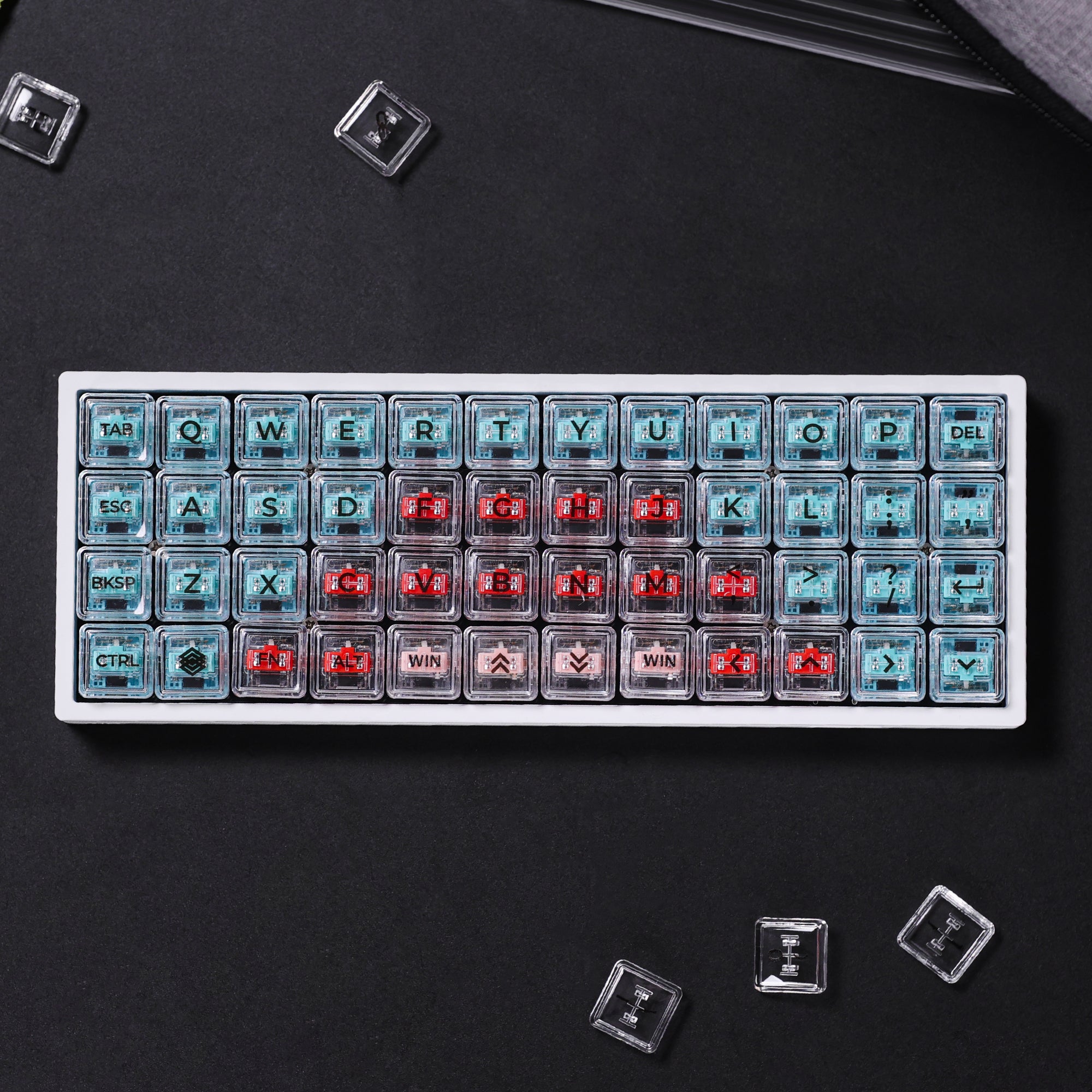 Chosfox CFX-Alpha Crystal Keycap Set