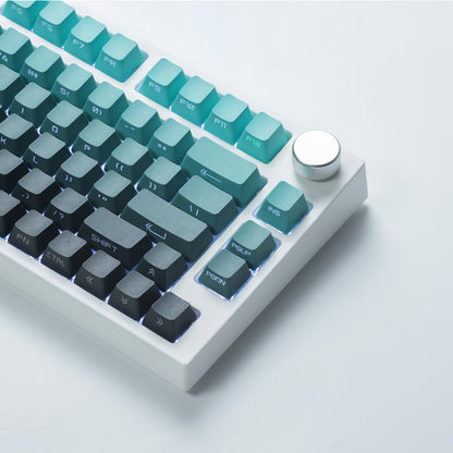 Ensemble de touches Chosfox Cyan OEM avec impression latérale et dégradé