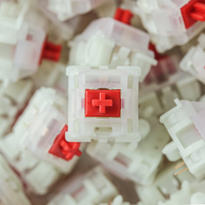 Gateron KS-3 Milky Yellow / Red Linear Switch-Chosfox