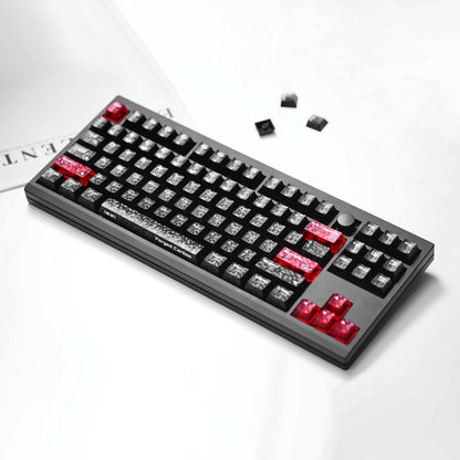 Forged Carbon Cherry Profile Keycap Set-123 Keys