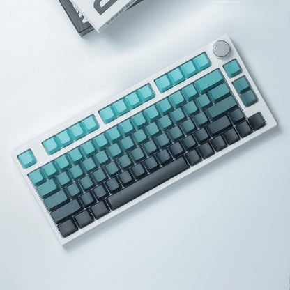 Ensemble de touches Chosfox Cyan OEM avec impression latérale et dégradé
