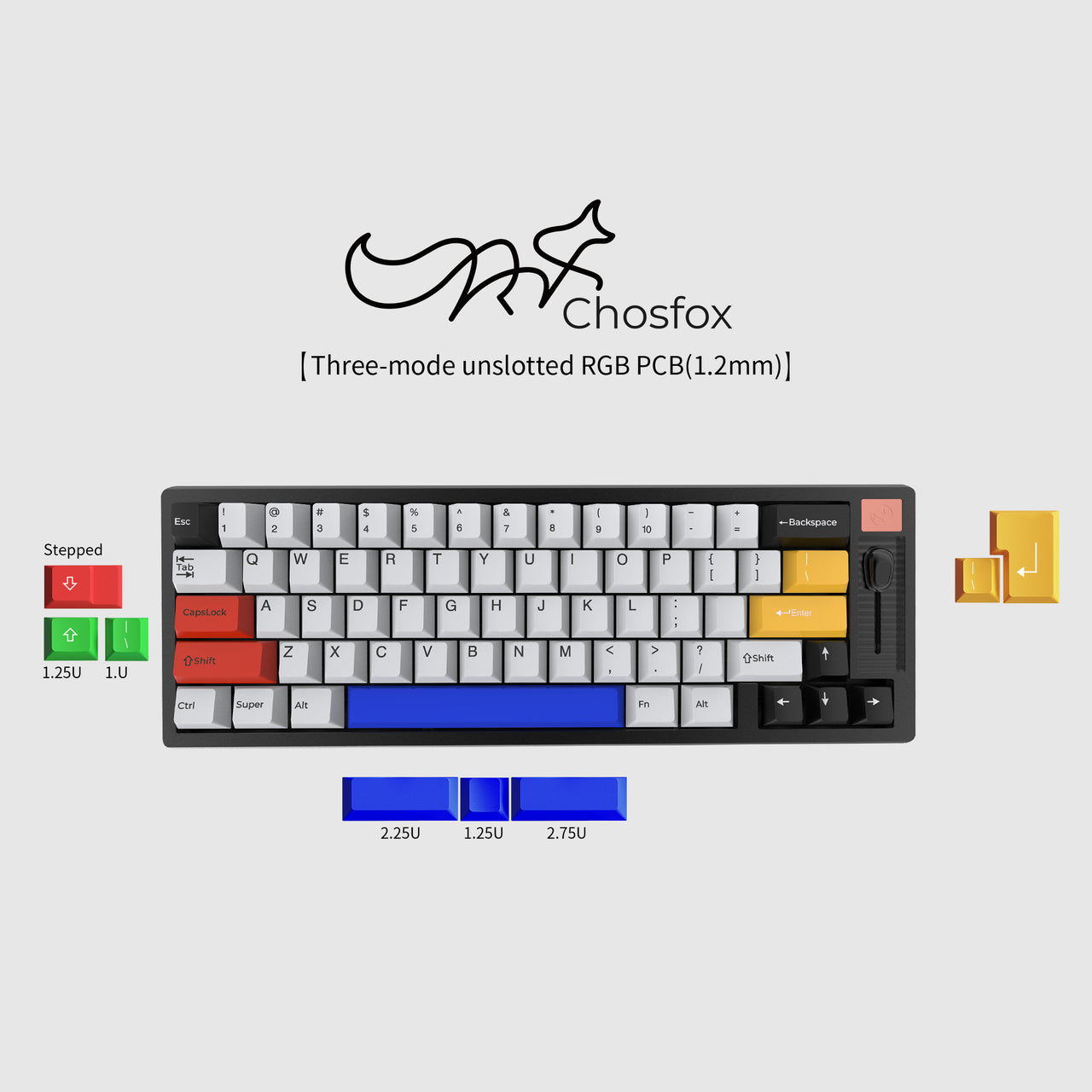 Chosfox x masro | Fox65 QMK/VIA Mechanical Keyboard Kit