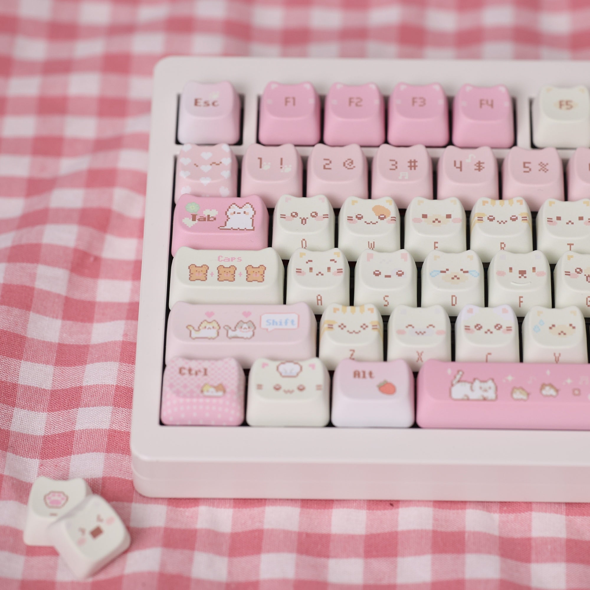Chosfox Pixel Meow Keycap Set-143 Keys – Chosfox