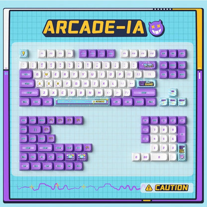 KeyTok Arcade Game IA KDS Profile Dye Sub Keycap Set