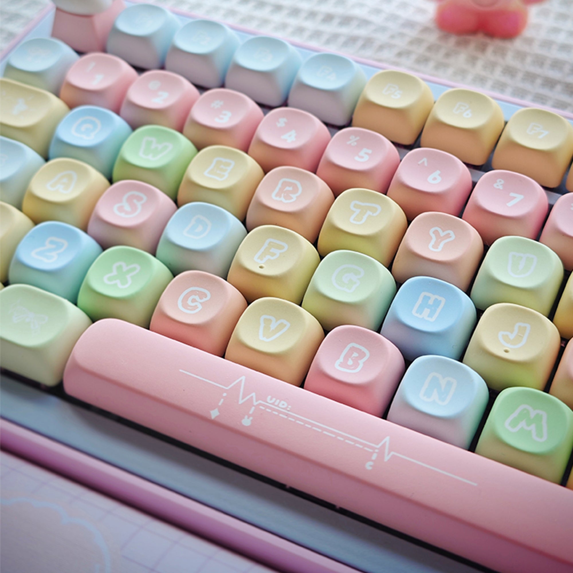 Rainbow Bunny Paradise MOA profile Keycap Set-142 Keys