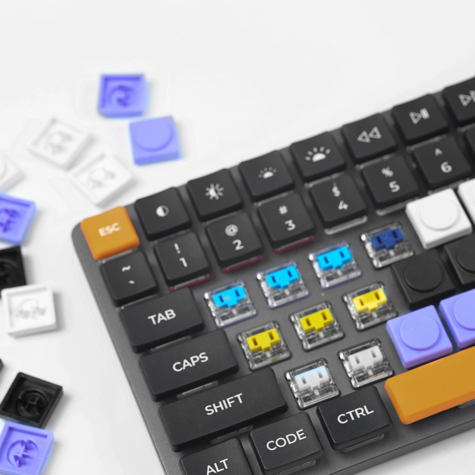 Chocfox CFX UP 1U- Chosfox の Kailh Choc スイッチ用キーキャップ