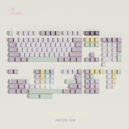 Chosfox & ET Taro Pistachio Paste Keycap Set