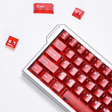 White Red Purple Transparent Frosted Cherry Height Keycaps-123keys