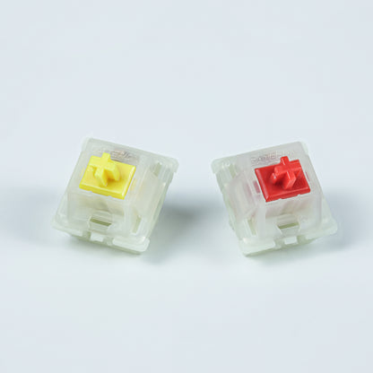 Gateron KS-3 Milky Yellow / Red Linear Switch-Chosfox