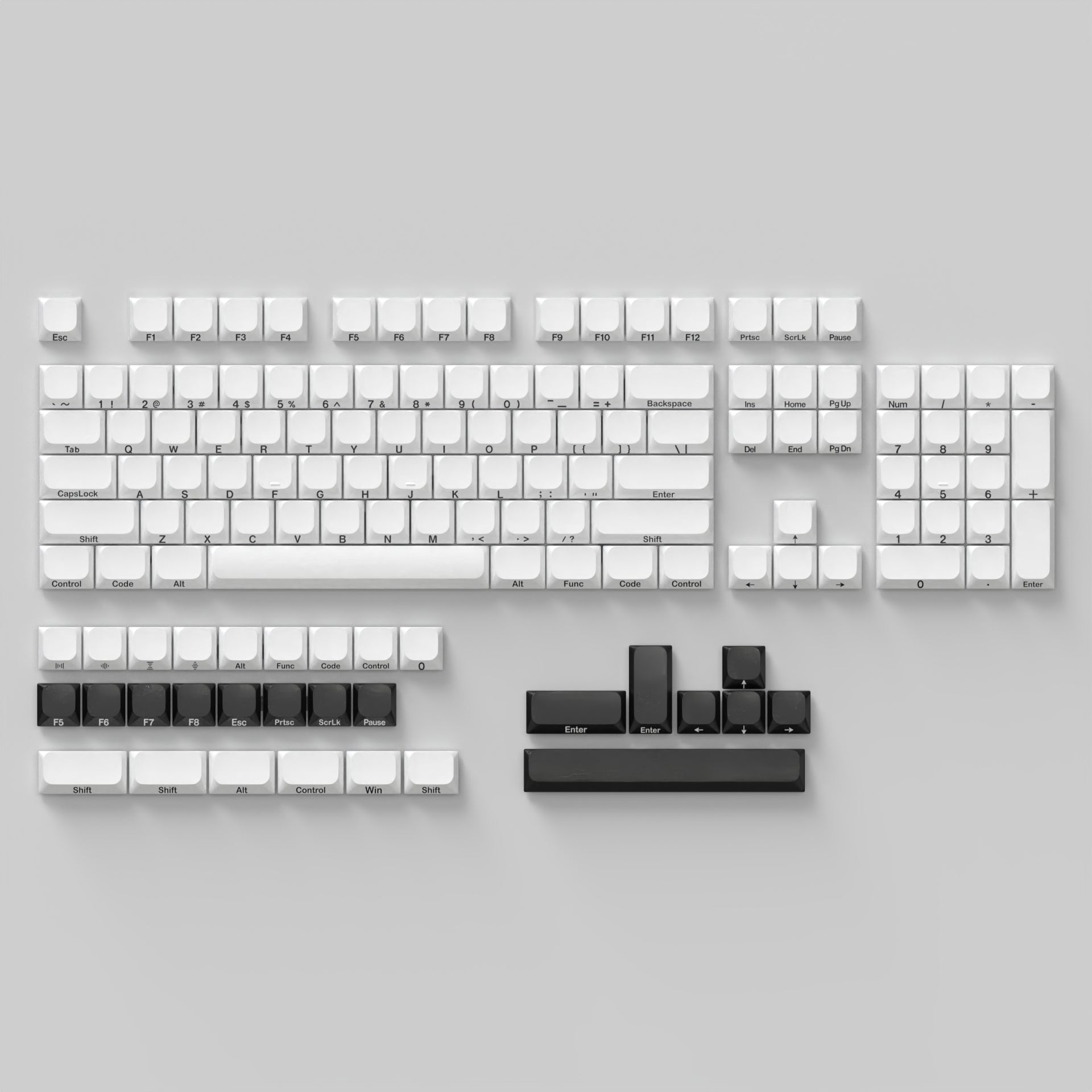 Chosfox MX サイドプリント ロープロファイル キーキャップ セット