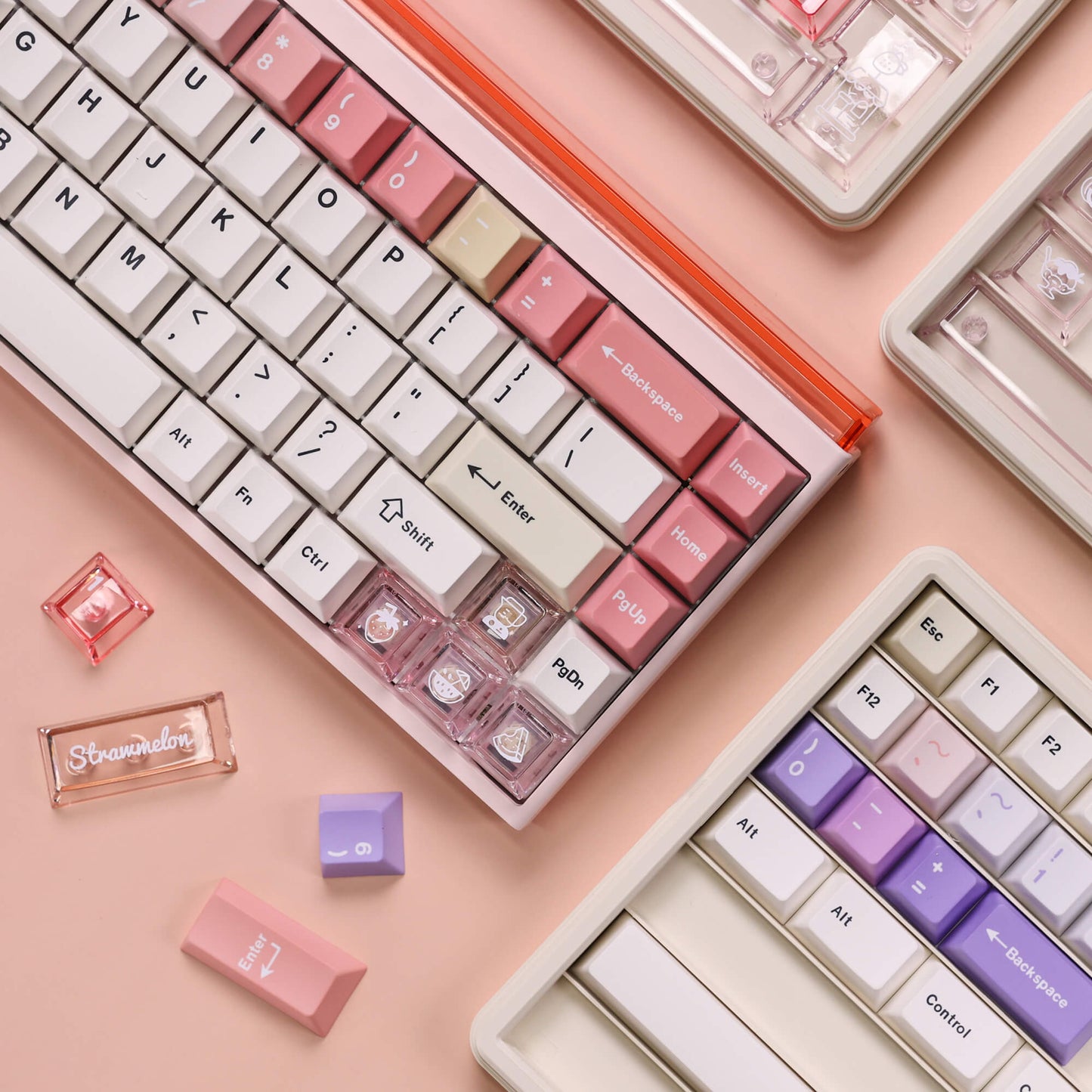 Chosfox & ET Creamy Strawmelon Keycap Set
