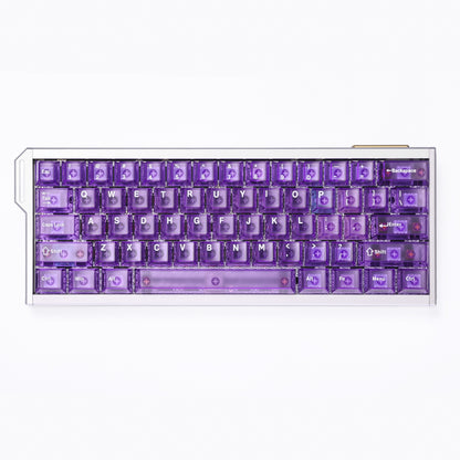 White Red Purple Transparent Frosted Cherry Height Keycaps-123keys